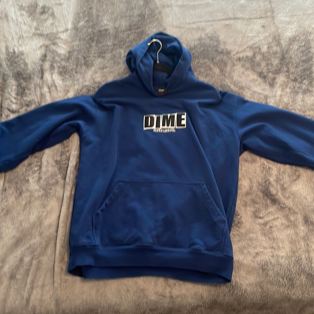 Dime Baker Skateboards- Hoodie- Size L- Blue